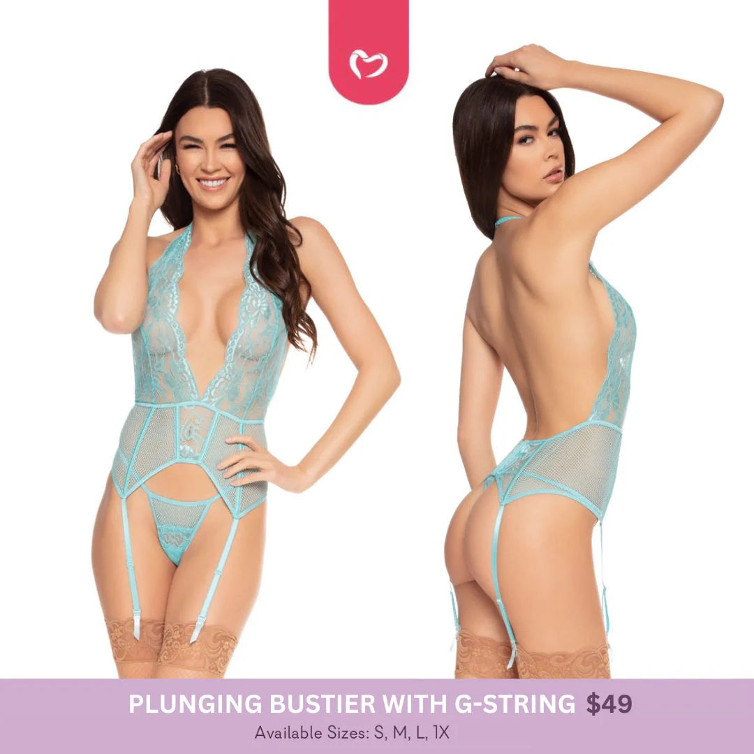 Plunging Bustier with G-String