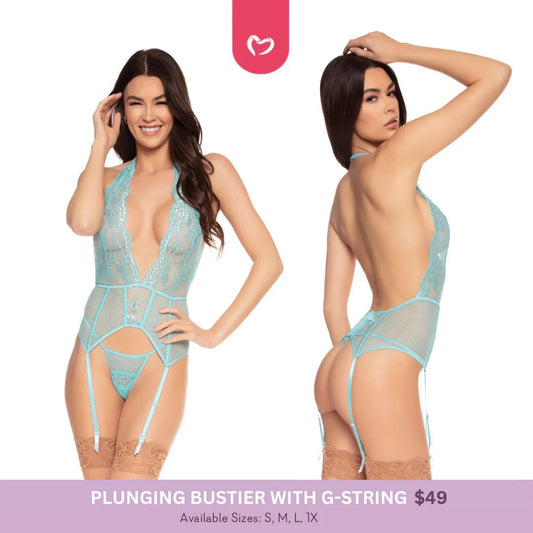 Plunging Bustier with G-String